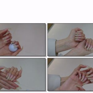 #724 – VR/3D – Posing My Long Nailbed Nails With Golf Ball