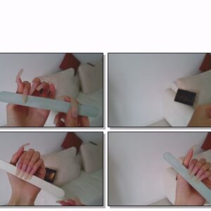 #726 – VR/3D – Filing My Natural Long Nailbeds Nails With Square Shape