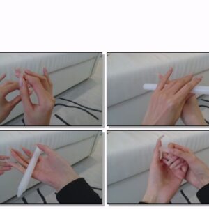 #739 – VR/3D – Tapping And Posing Nails On White Candle