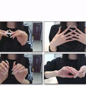 #741 – VR/3D – Hand And Nail Poses In Black Top