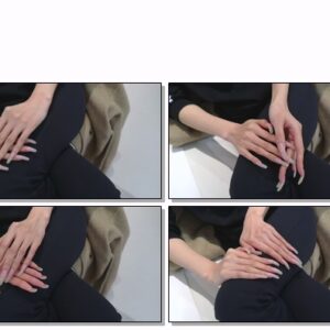 #742 – VR/3D – Posing My Long Nailbed Nails On Black Pants
