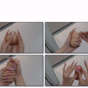 #748 – VR/3D – Squeezing With My Natural Long Nailbed Nails