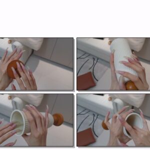 #753 – VR/3D – Tapping Vase With My Long Nailbed Nails
