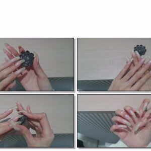 #641 – VR/3D – Tapping And Showing My Long Nailbed Nails