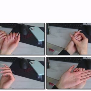 #770 – VR/3D – Showing My Long Natural Nailbeds And Undersides