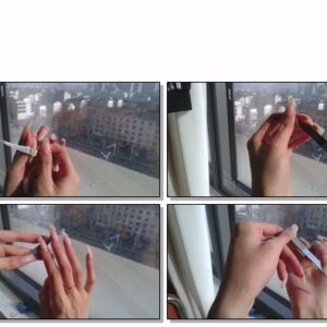 #645 – VR/3D – Filing My Natural Nails At Window In Daylight