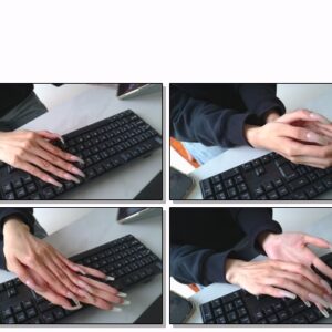 #772 – VR/3D – Posing My Natural Clear Nails On Keyboard