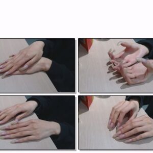 #776 – VR/3D – Sideview Of My Natural Clear Nails Tapping