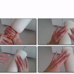 #650 – VR/3D – Tapping And Scratching Vase With My Natural Nails