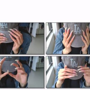#785 – VR/3D – Tapping Cap With My Natural Clear Nails