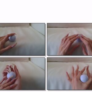 #787 – VR/3D – Tapping Golf Balls With My Clear Natural Nails