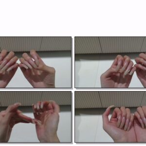#793 – VR/3D – Pressing My Natural Clear Nails Together