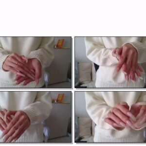 #795 – VR/3D – Casual Bright Clear Nails Showing