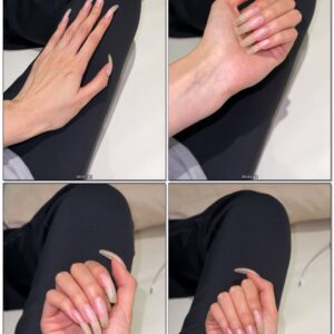 #1129 – Showing Each Hand And Nails In Bright Lighting