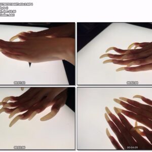 #1007 – Tapping Lightboard With My Long Natural Nails