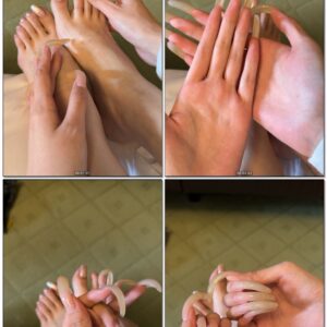 #1065 – Showing My Long Natural Nails With Long Toenails
