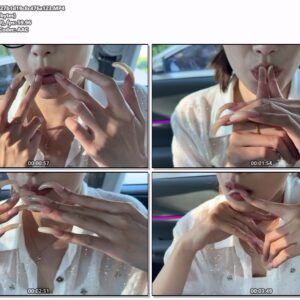 #961 – Kissing My Long Shiny Nails In Car