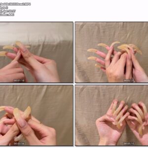 #1060 – Touching My Long Curved Natural Nails