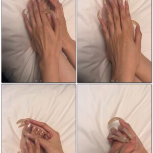 #1066 – Showing My Long Natural Nails With Feet