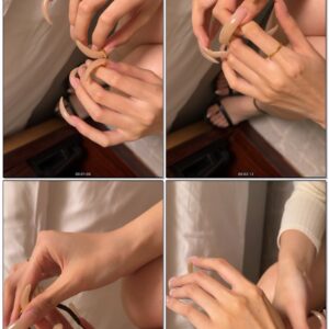 #1063 – My Long Natural Nails Fiddling With Hairband