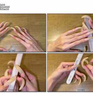 #985 – Filing My Long Clear Natural Nails