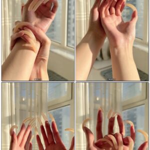 #987 – Posing My Long Nails By Window In Sunlight
