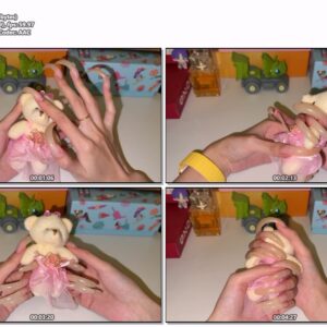 #1034 – Fondling Small Teddy Bear With My Large Natural Nails