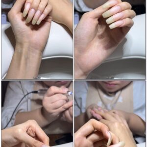 #1092 – Nail Care At Manicurist For My Natural Square Nails Pt.2