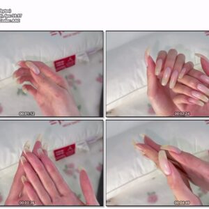 #1096 – Close Up Show Of My Long Natural Nailbeds