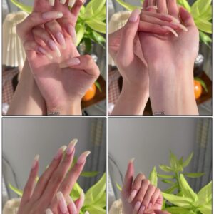 #1097 – Posing My Long Nailbed Nails In Sunlight