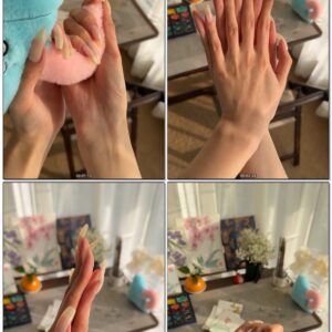 #1098 – Squeezing Plushie Toy And Showing My Natural Nails