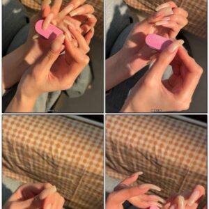 #1100 – Filing My Natural Square Nails In Sunlight