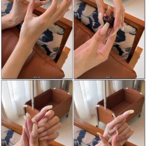 #1116 – Fiddling And Piercing Cherry With My Natural Nails