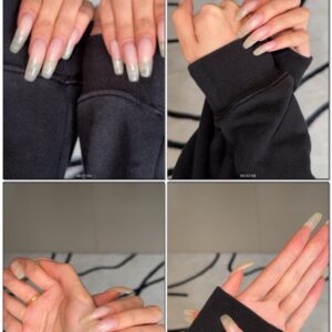 #1120 – Posing My Natural Nails On Long Armed Sweater