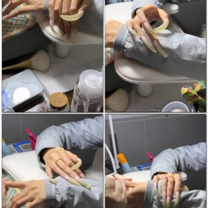 #991 – Long Bare Nails Showing At The Manicurist