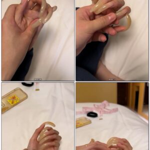 #948 – Man Feeling My Long Natural Nails On Bedsheet