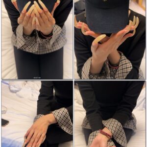 #1005 – Showing My Long Natural Nails On Cap