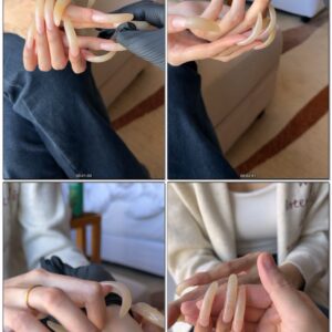 #1039 – Man With Black Gloves Feeling My Long Nails