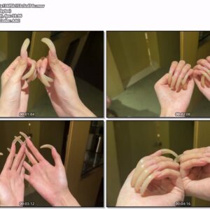 #1071 – Bright Light On My Shiny Long Natural Nails