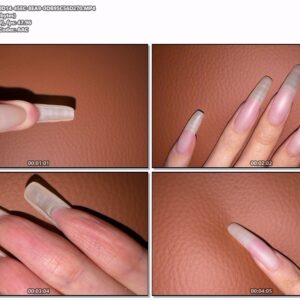#1140 – Super Close Up Of My Long Nail Beds And Undersides