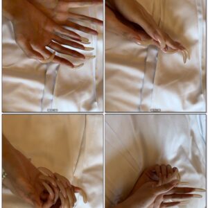 #975 – Modeling My Hands And Nails On Bedsheet